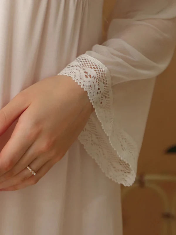 Whispering Rose Lace Nightgown