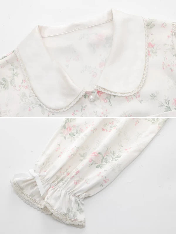 Pink Floral Whisper Sleepwear