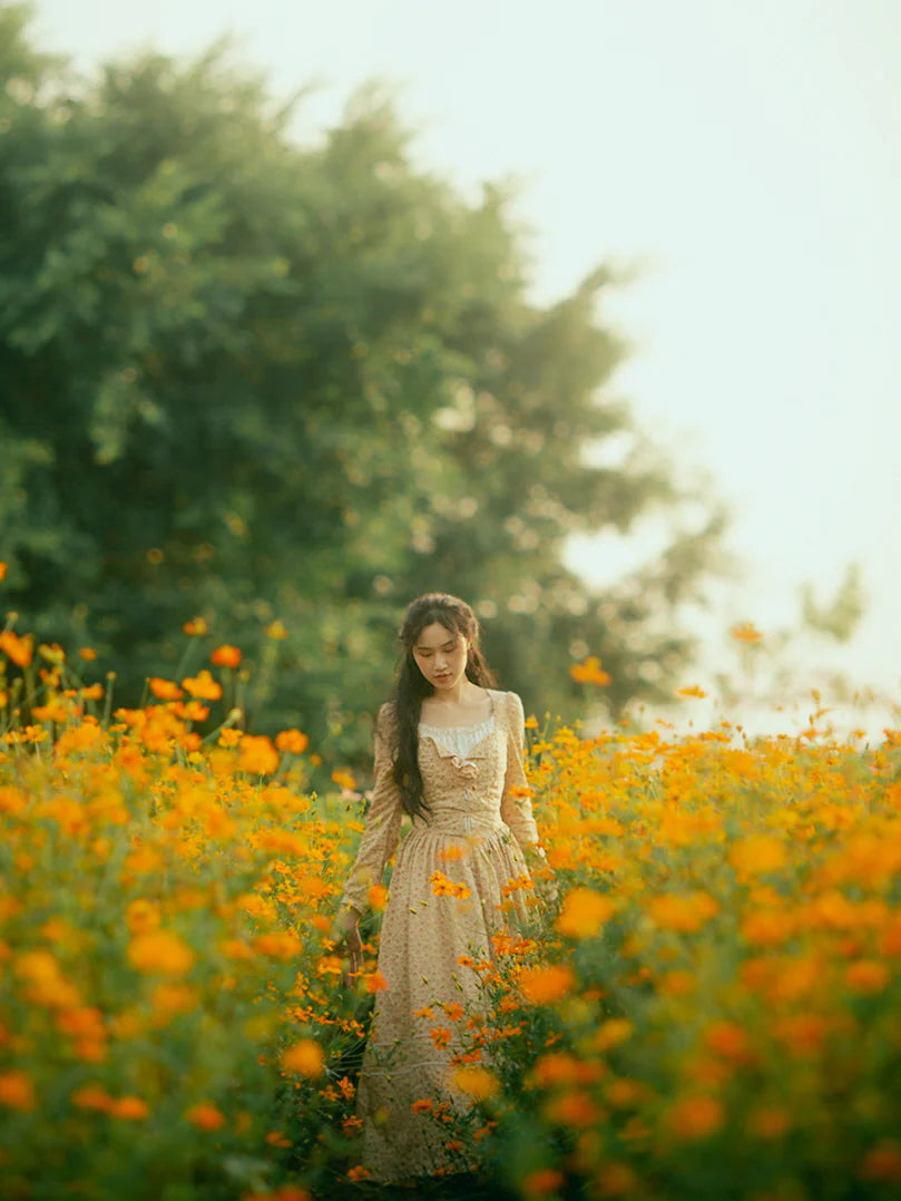 Lillian's Yellow Frill Dress