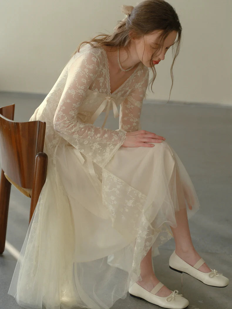 Embroidered Lace Princess Dress