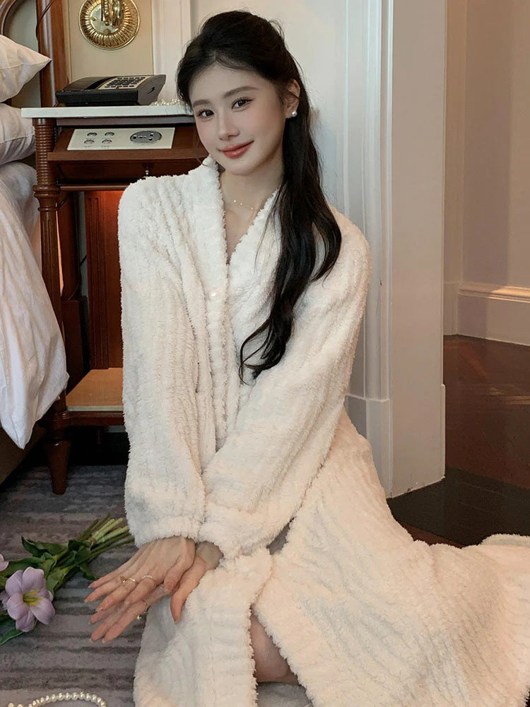 Romantic Velvet Winter Robe