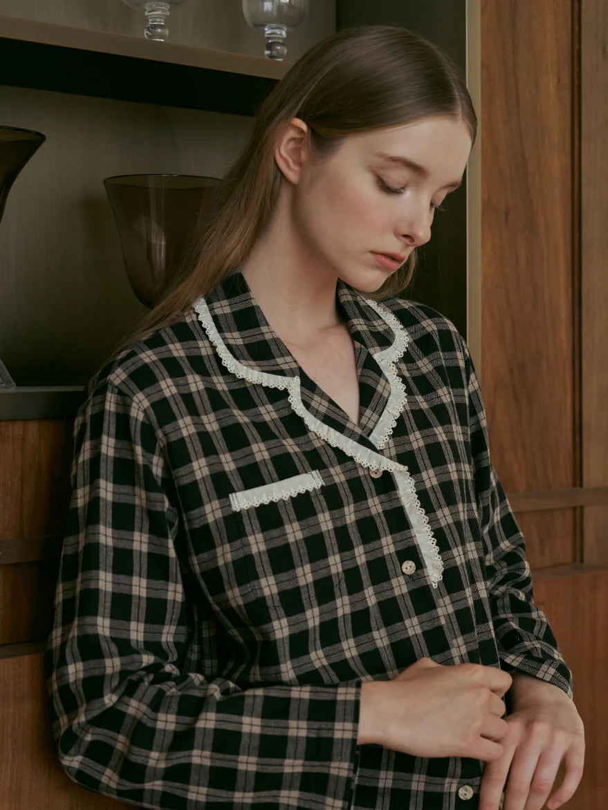 Midnight Library Ruffle Pajama Set