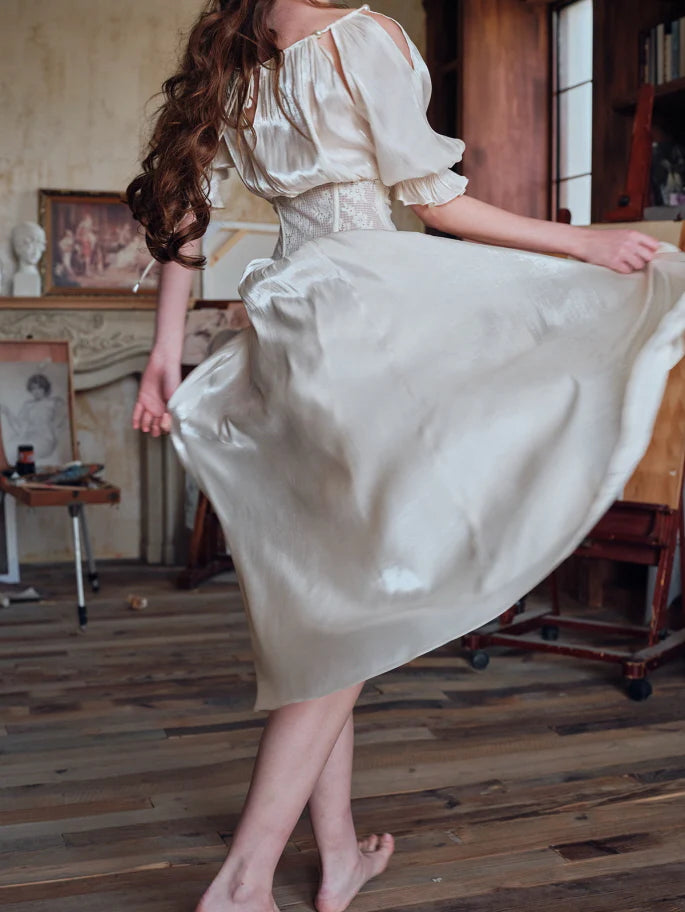 Ivory Muse Corset Dress