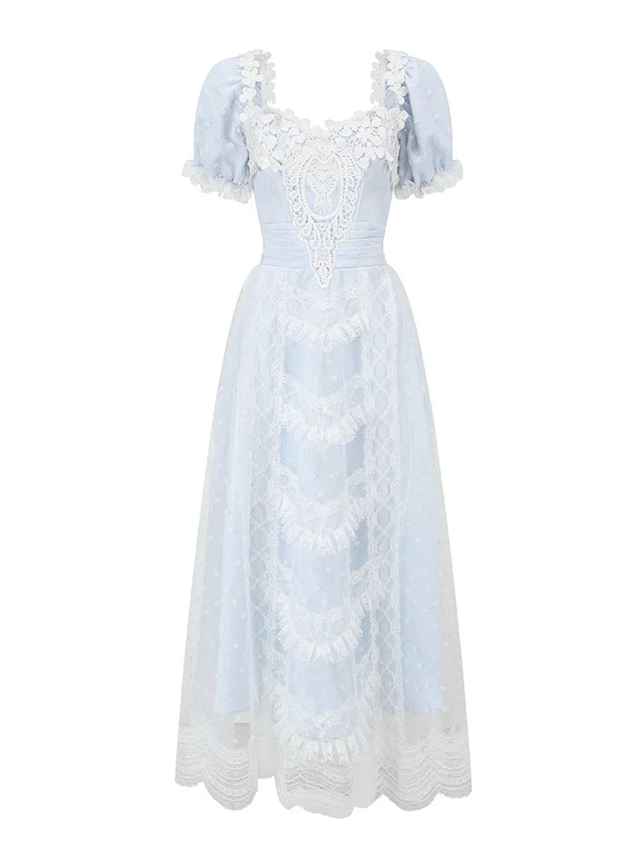 Ethereal Princess Vintage Lace Dream Dress