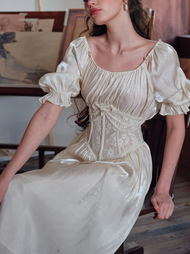 Ivory Muse Corset Dress