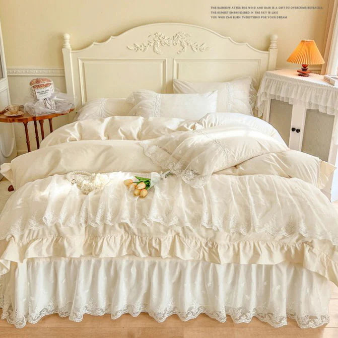 Princess Soft Cotton Ruffle Bed Set