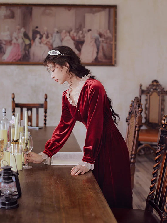 Scarlet Red Velvet Dream Dress
