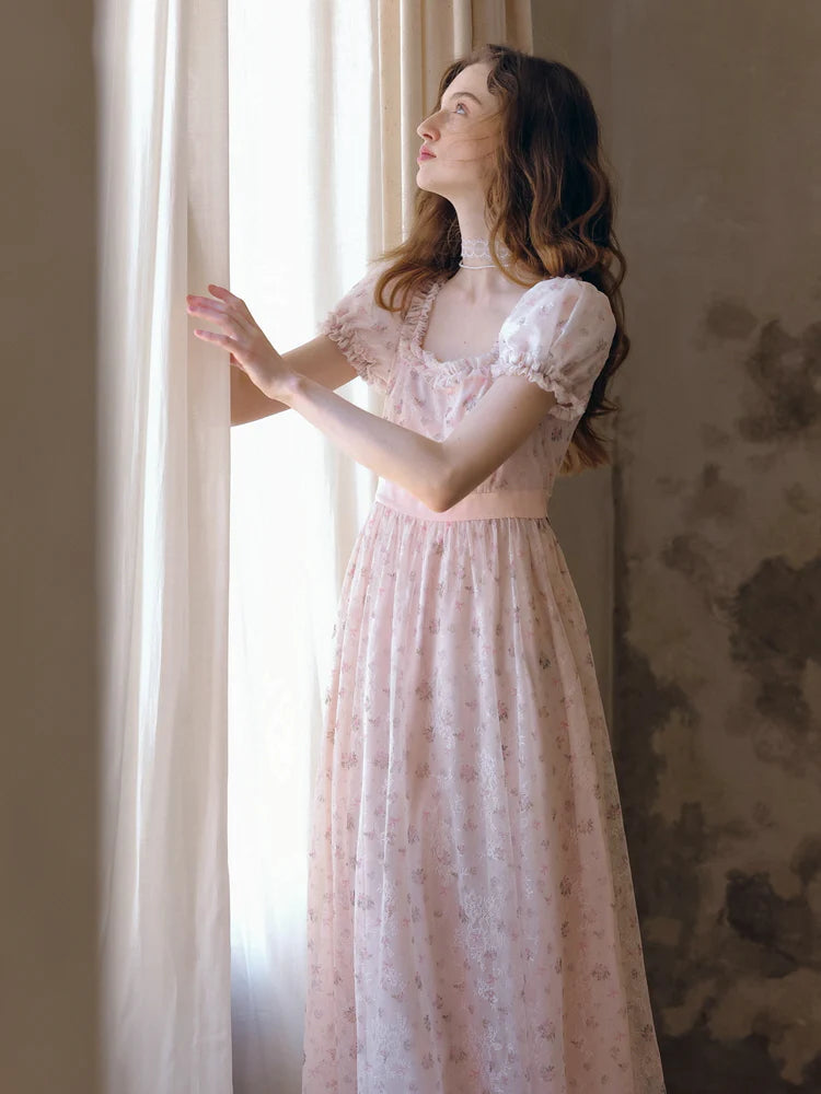 Blush Lace Blossom Dress
