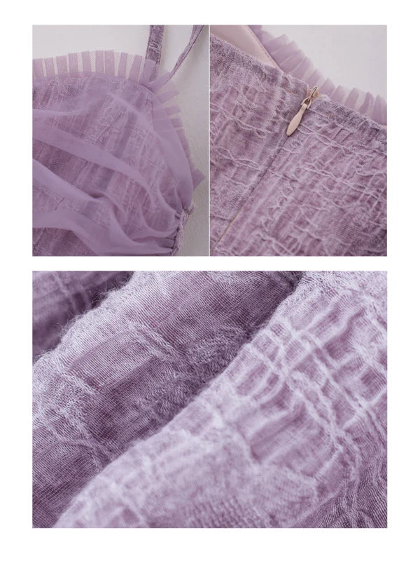 Ethereal Lavender Butterfly Dress