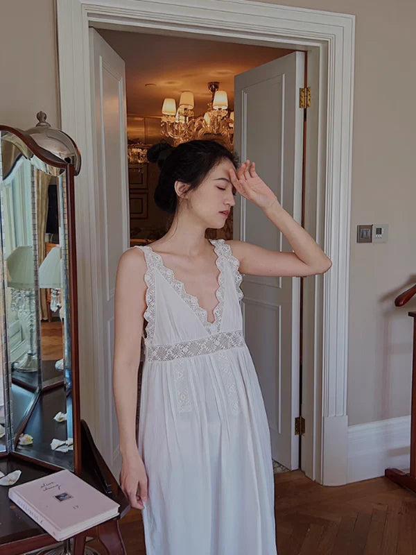 Antique Elegance Cotton Nightgown