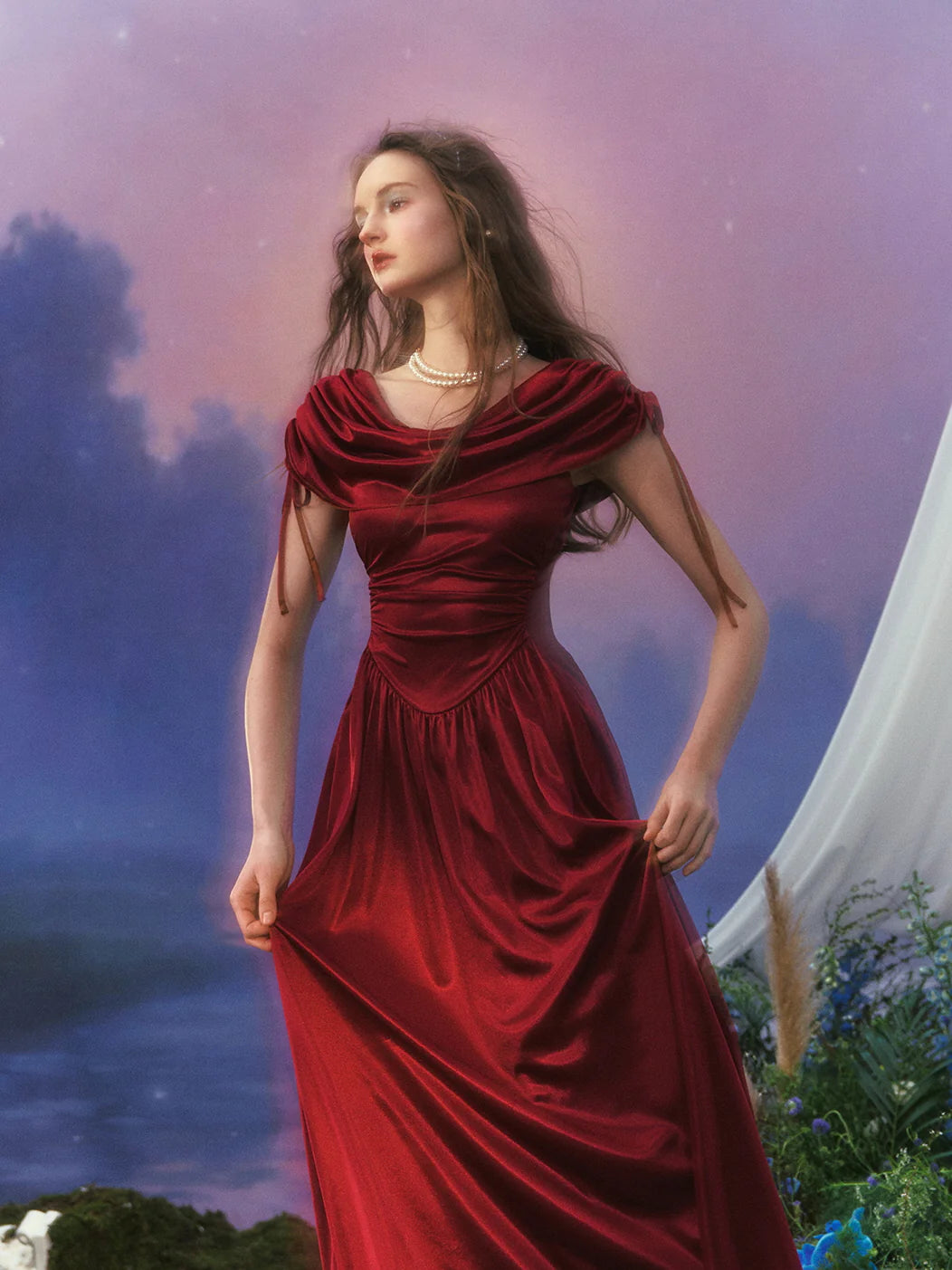 Princess Regal Draped Gown