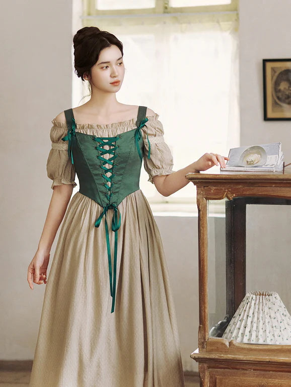 Whispering Meadow Off-Shoulder Dress