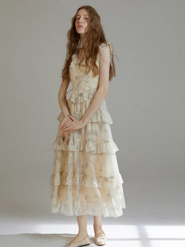 Sunlit Floral Whimsy Dress