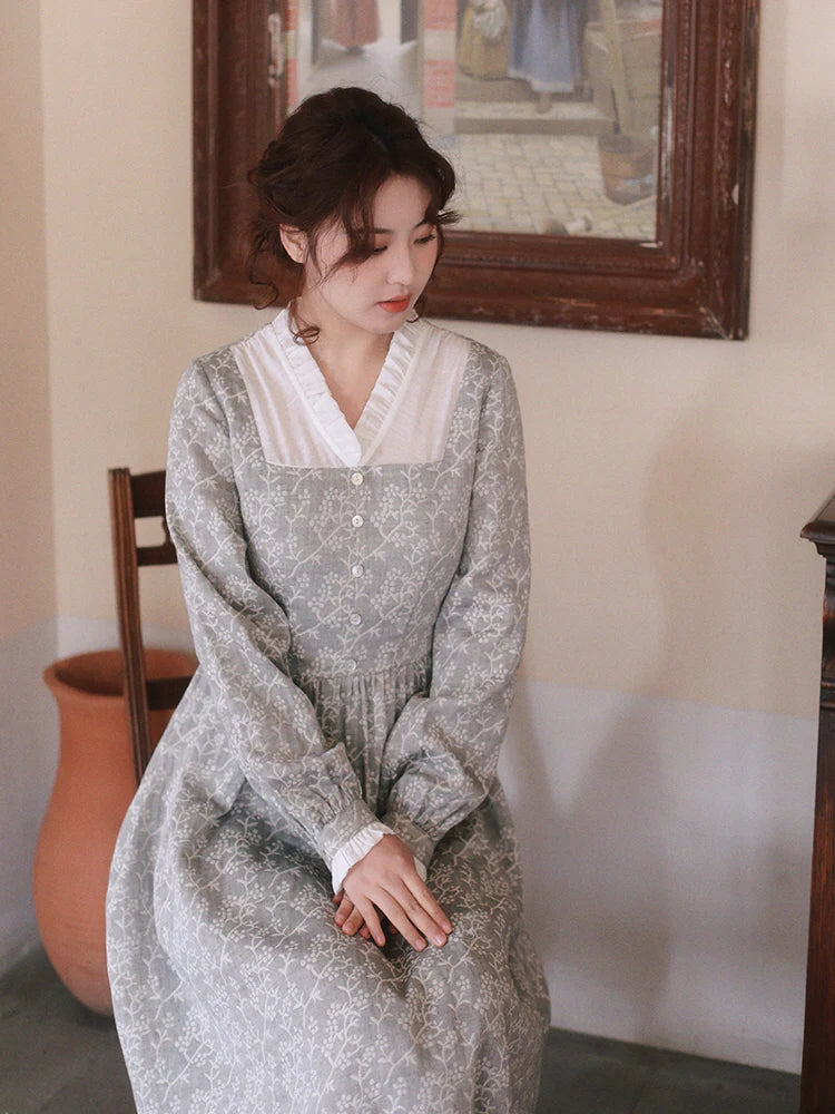 Retro Charm Cotton Lace Dress