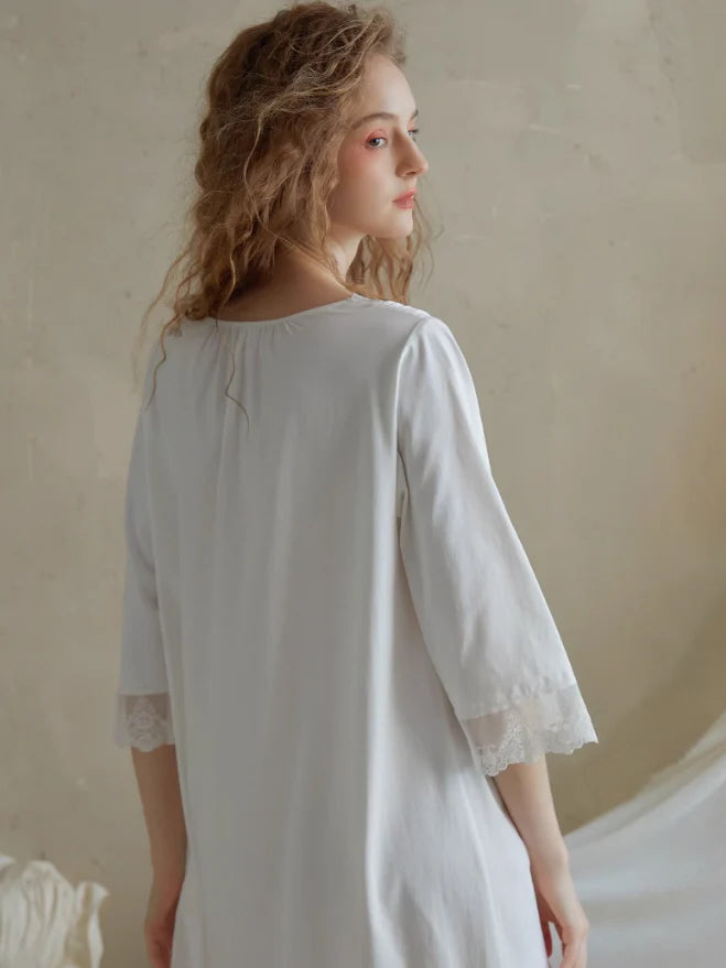 Serenade Lace-Trimmed Nightgown