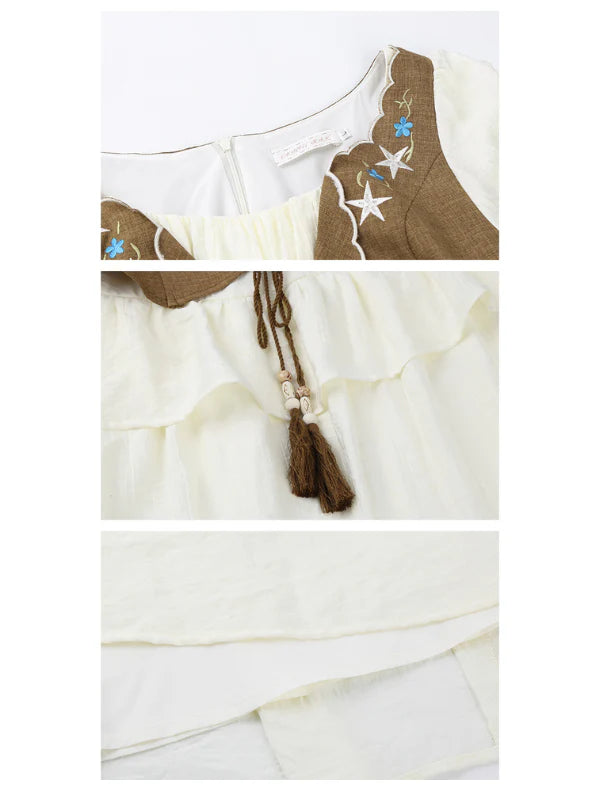 Western Prairie Embroidered Vest Dress