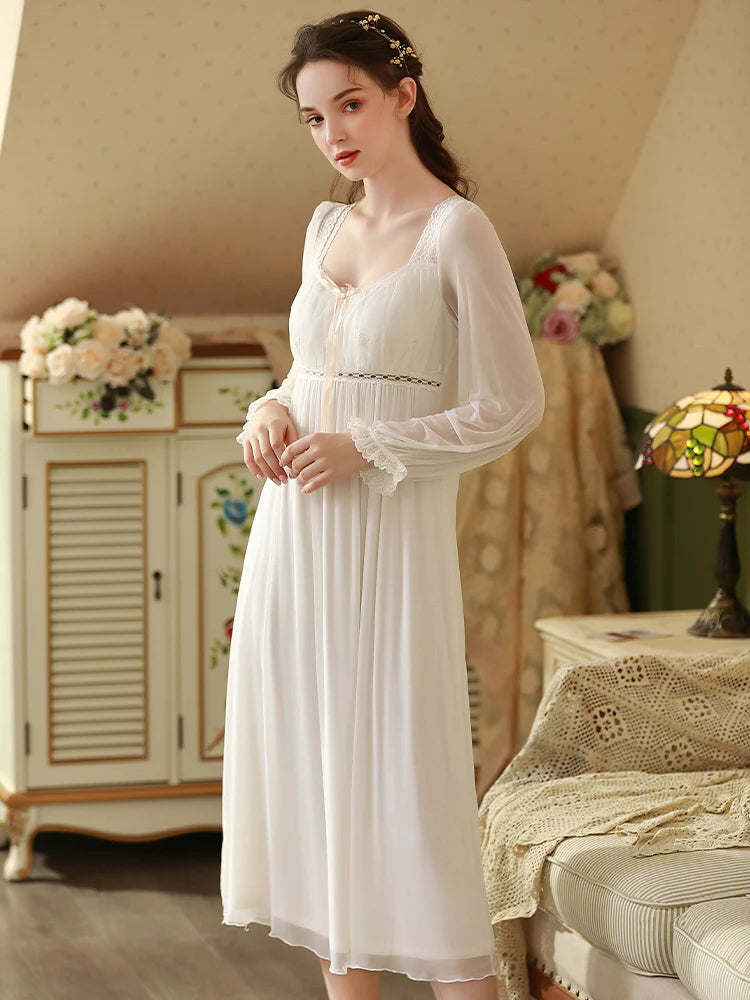 Moonlit Elegance Vintage Nightgown