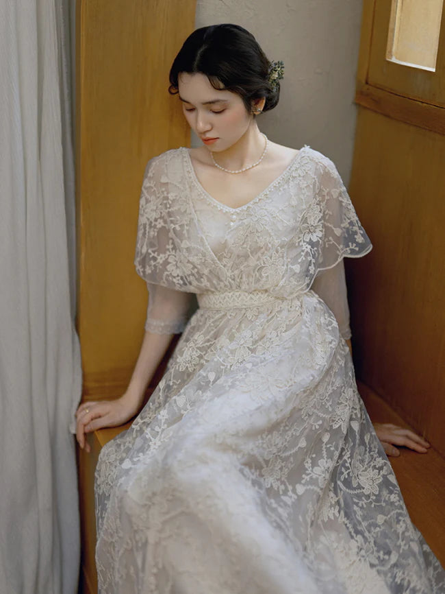 Moonlit Garden Lace Dress