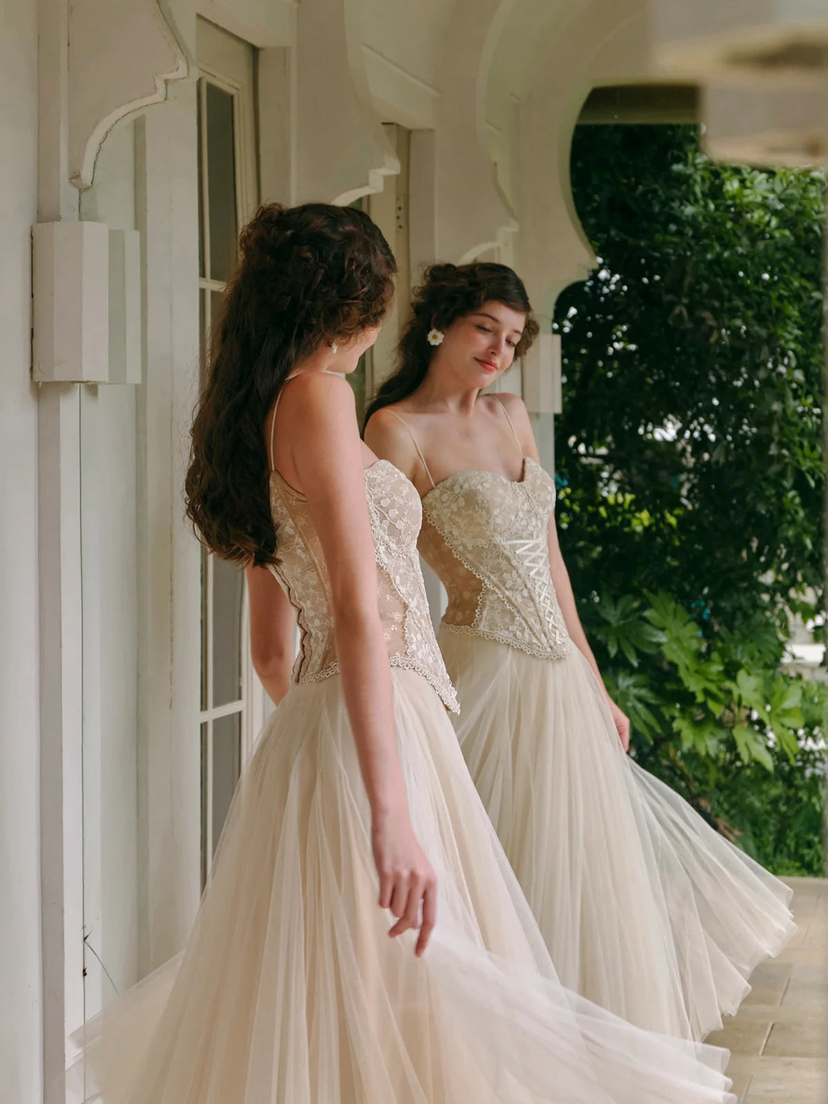 Eleanor's Graceful Mesh Skirt