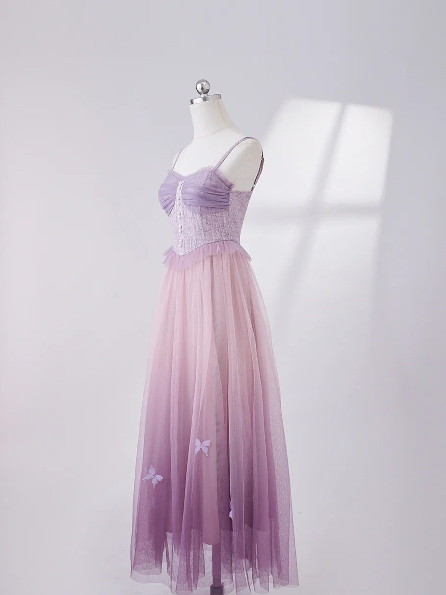 Ethereal Lavender Butterfly Dress