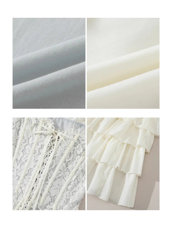 Regency Garden Lace Corset Dress