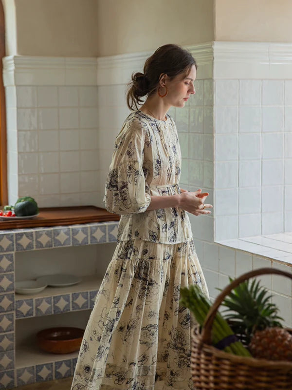 The Floral Harmony Blouse