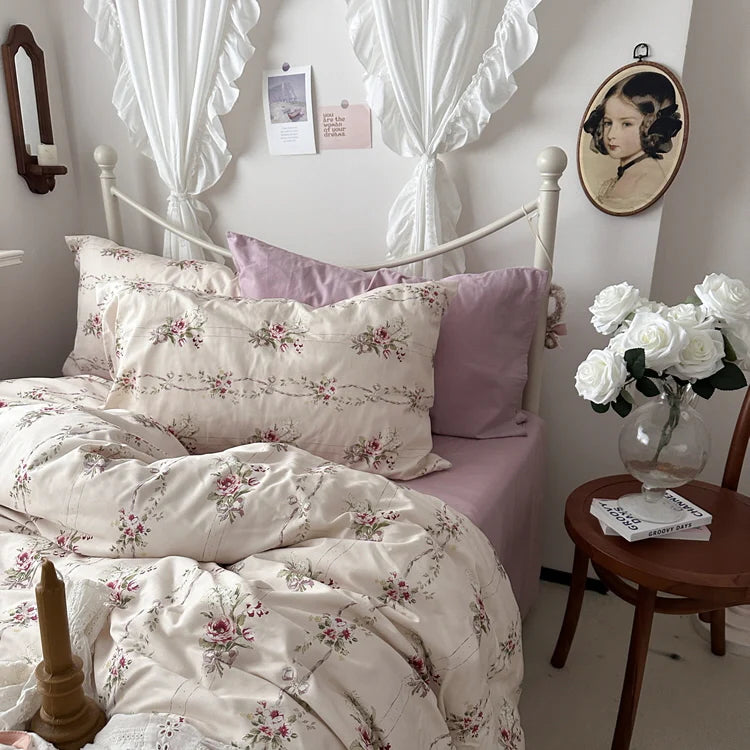 Blushing Rose Garden Bedding Set