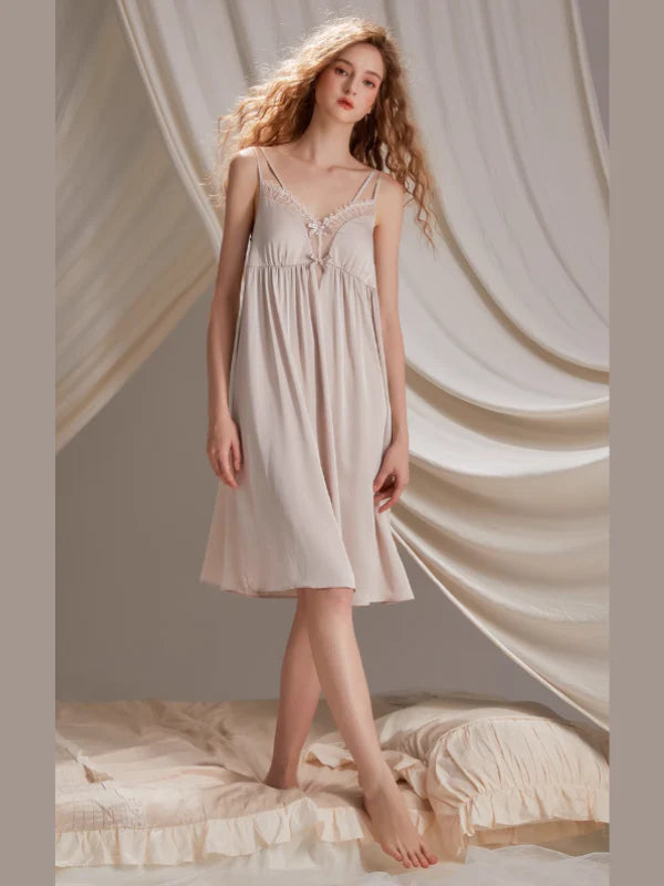 Blush Ribbon Lace Fairy Nightgown