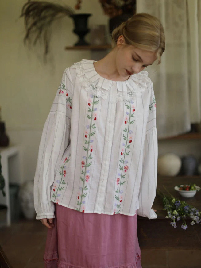 Striped Meadow Bloom Blouse