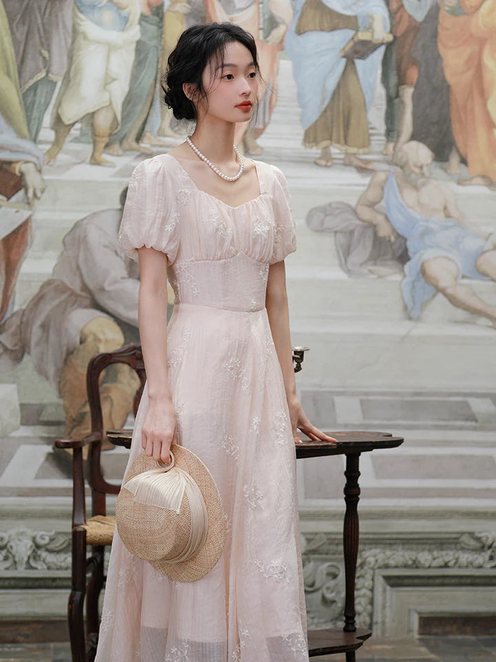 Charlotte's Vintage Charm Pink Dress