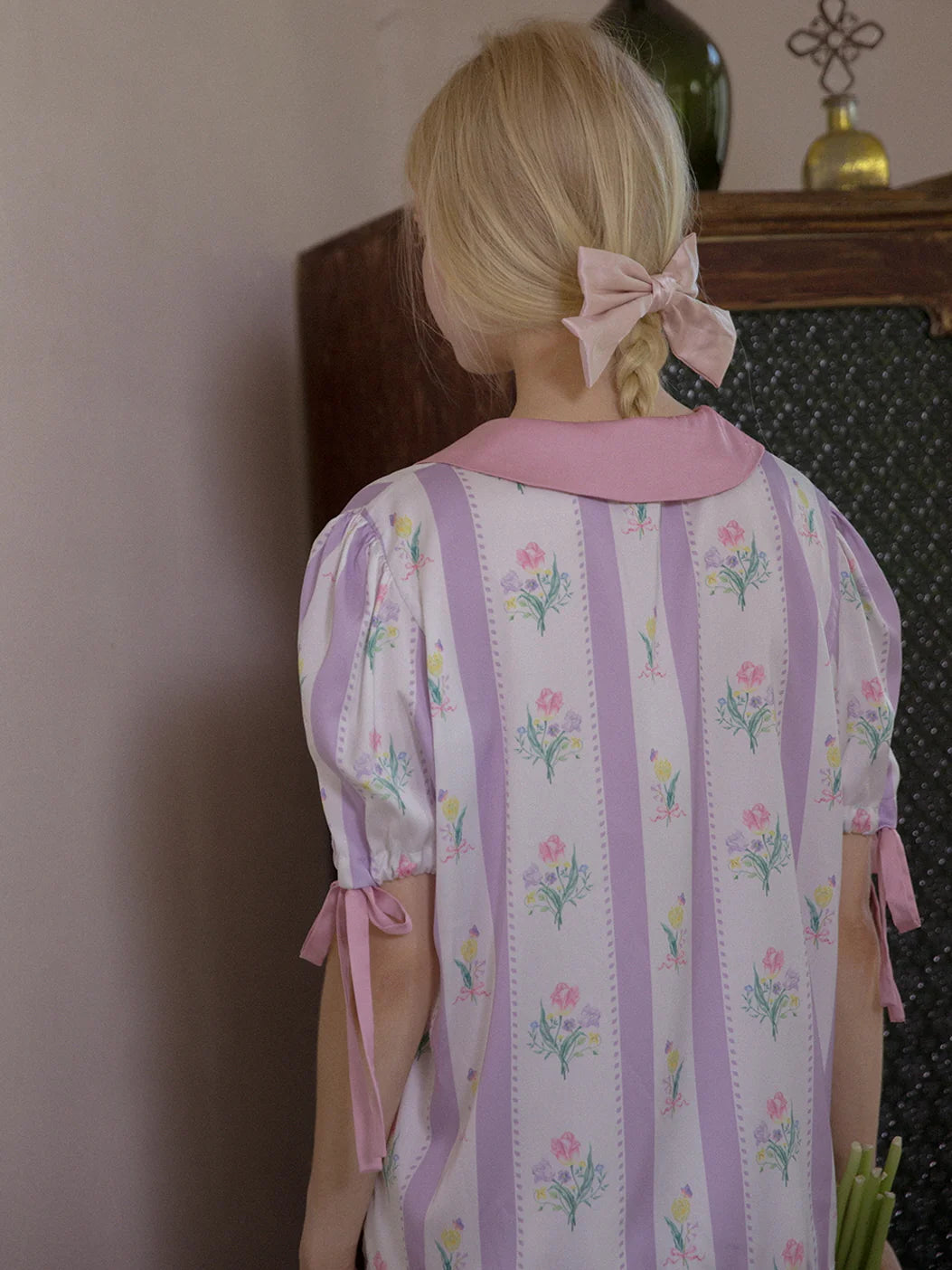 Whimsical Blossom Silk Pajama