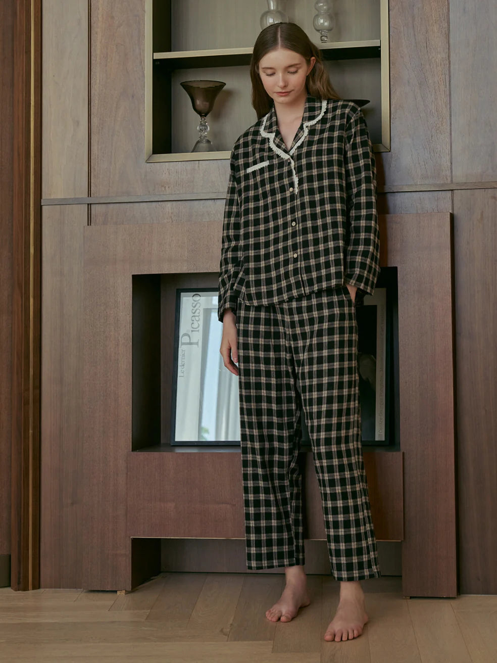 Midnight Library Ruffle Pajama Set