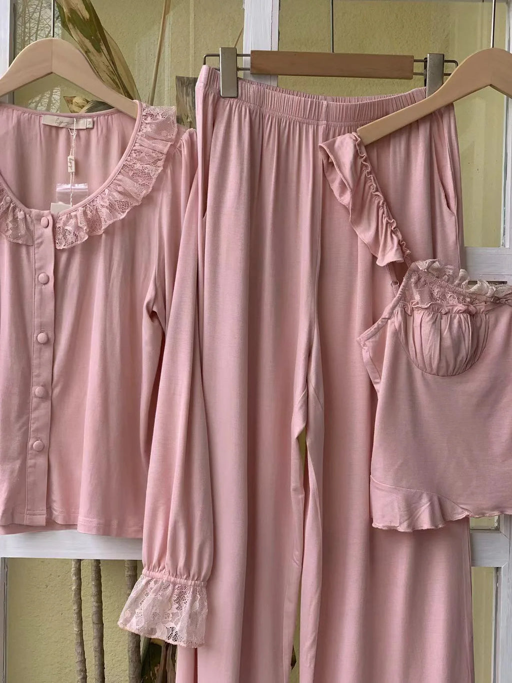 Blush Serenity 3-Piece Loungewear Set