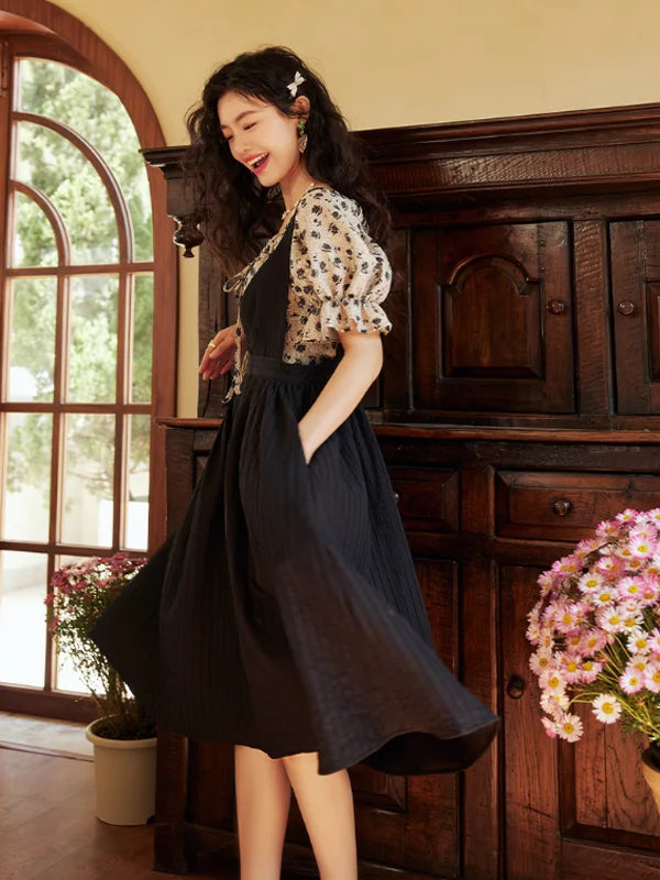 Afternoon Charm Floral Midi Dress