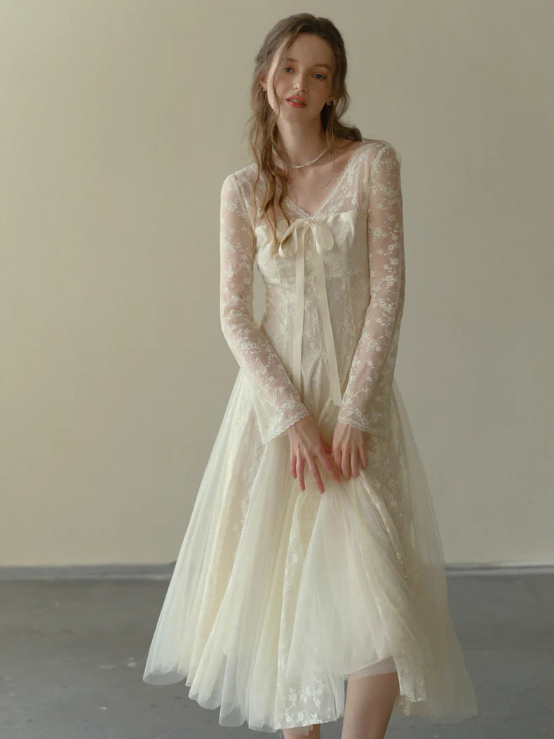 Embroidered Lace Princess Dress