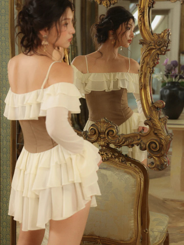Fairytale Ruffle Corset Mini Dress