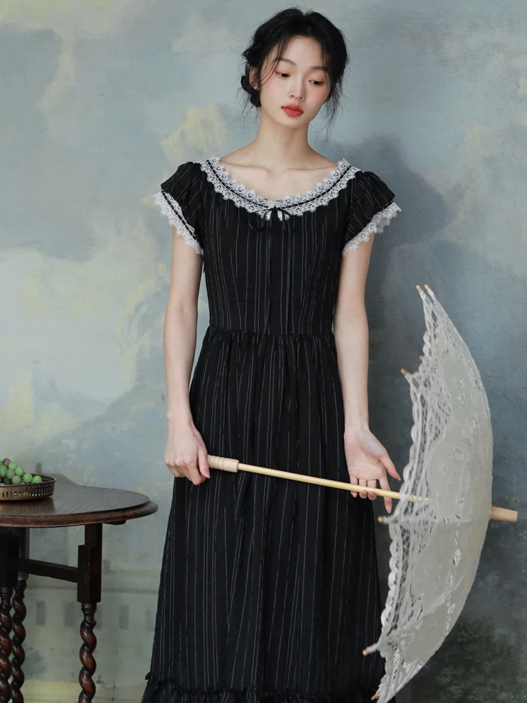 Victoria's Retro Black Elegance Dress