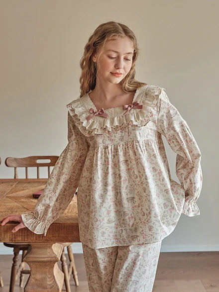Whispering Woodland Cotton Pajama Set