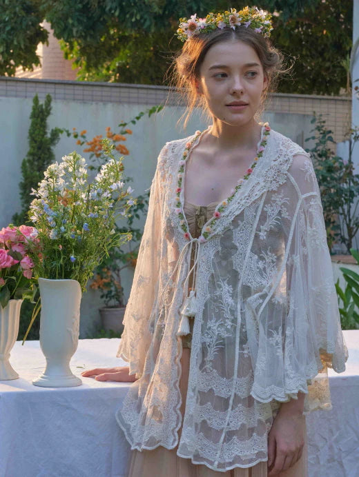 Blooming Lace Garden Shawl