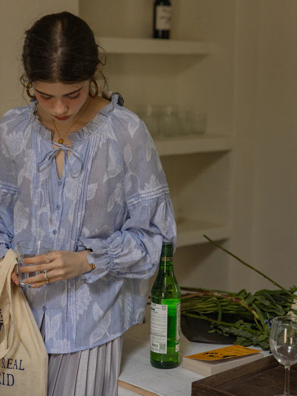 Whispering Meadow Cotton Blouse