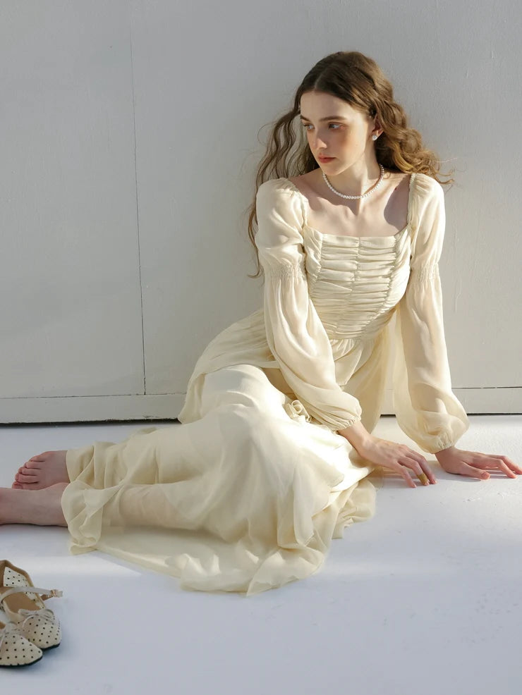 Grace's Vintage Cream Dress