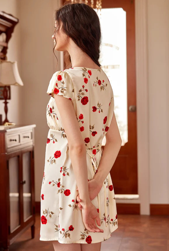 Rose Garden Lace-Trimmed Nightdress