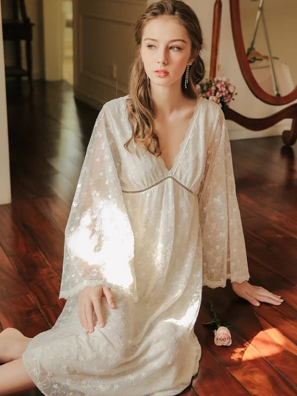 Enchanted Blossom Lace Nightgown