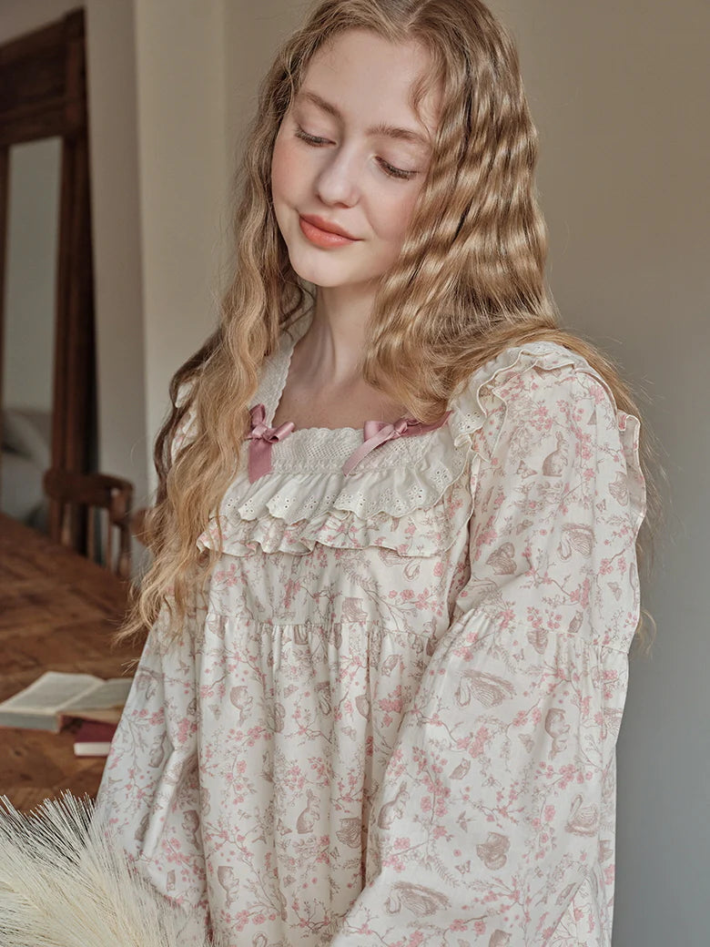 Enchanted Woodland Lace Nightgown