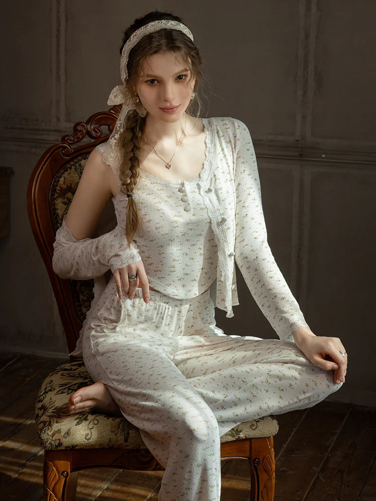 Sweet Floral Modal Pajama Set