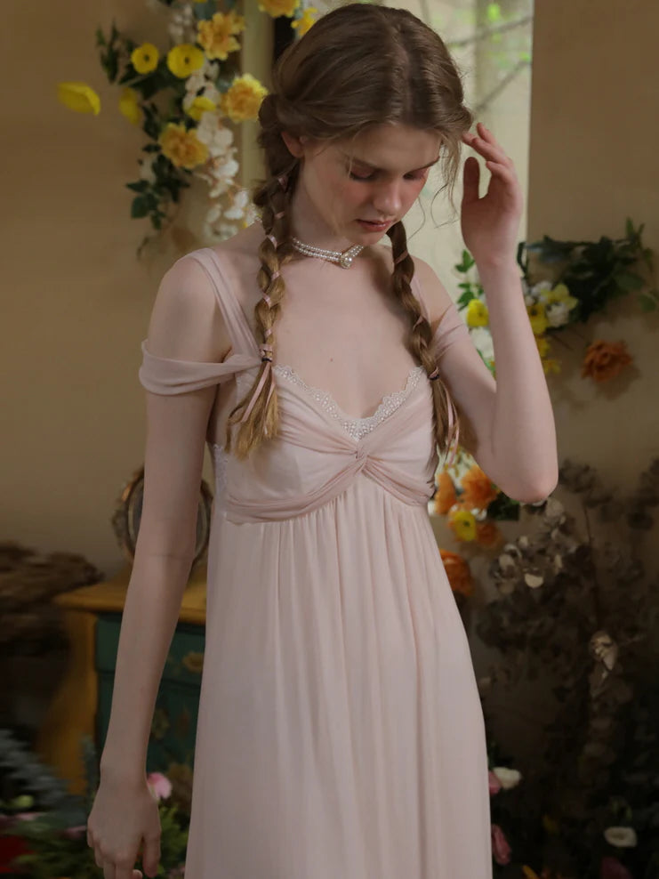 Enchanted Evening Off-Shoulder Nightgown