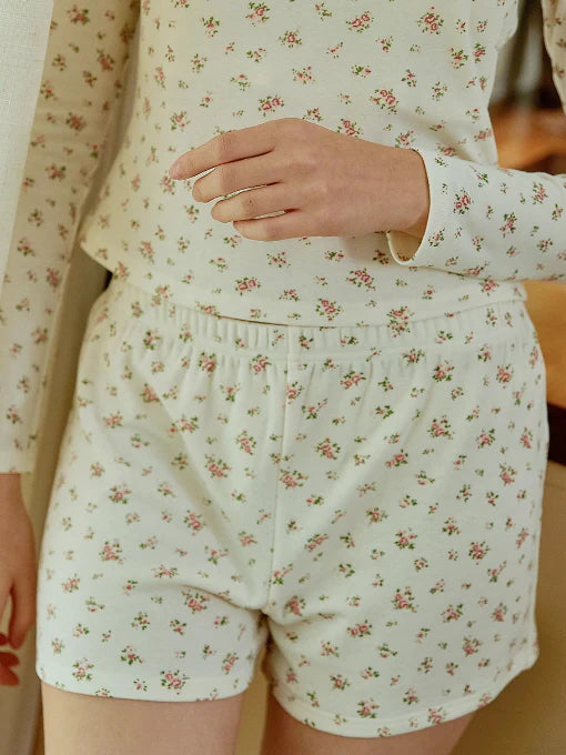 Coquette Floral Cotton Pajama Set