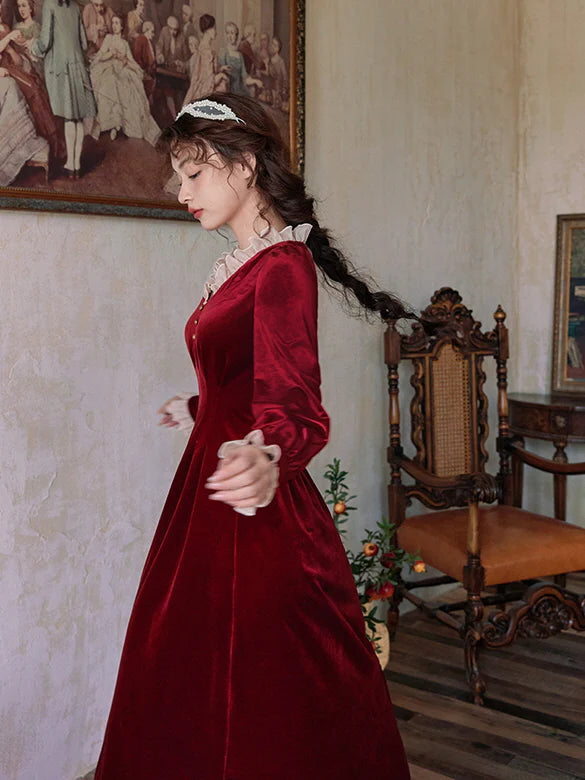 Scarlet Red Velvet Dream Dress