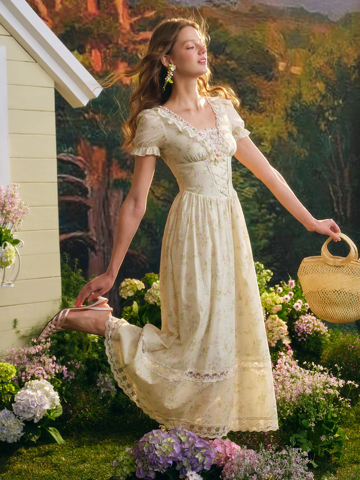 Enchanted Garden Vintage Lace Dress