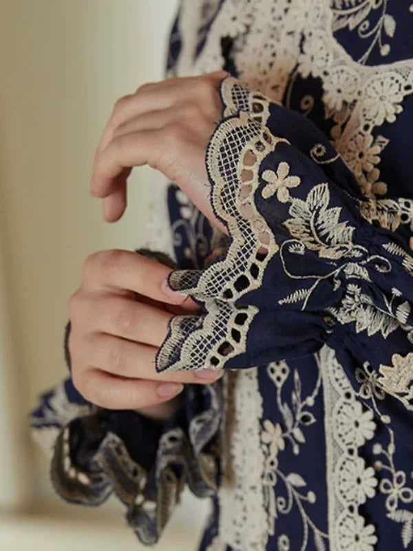 Vintage Floral Frill Dress